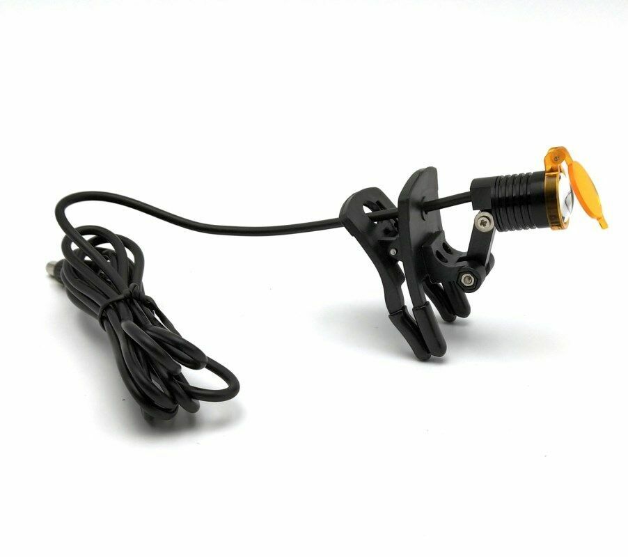 3W LED Dental Medical Head Light with Filter Clip-on Headlight Black + Bag