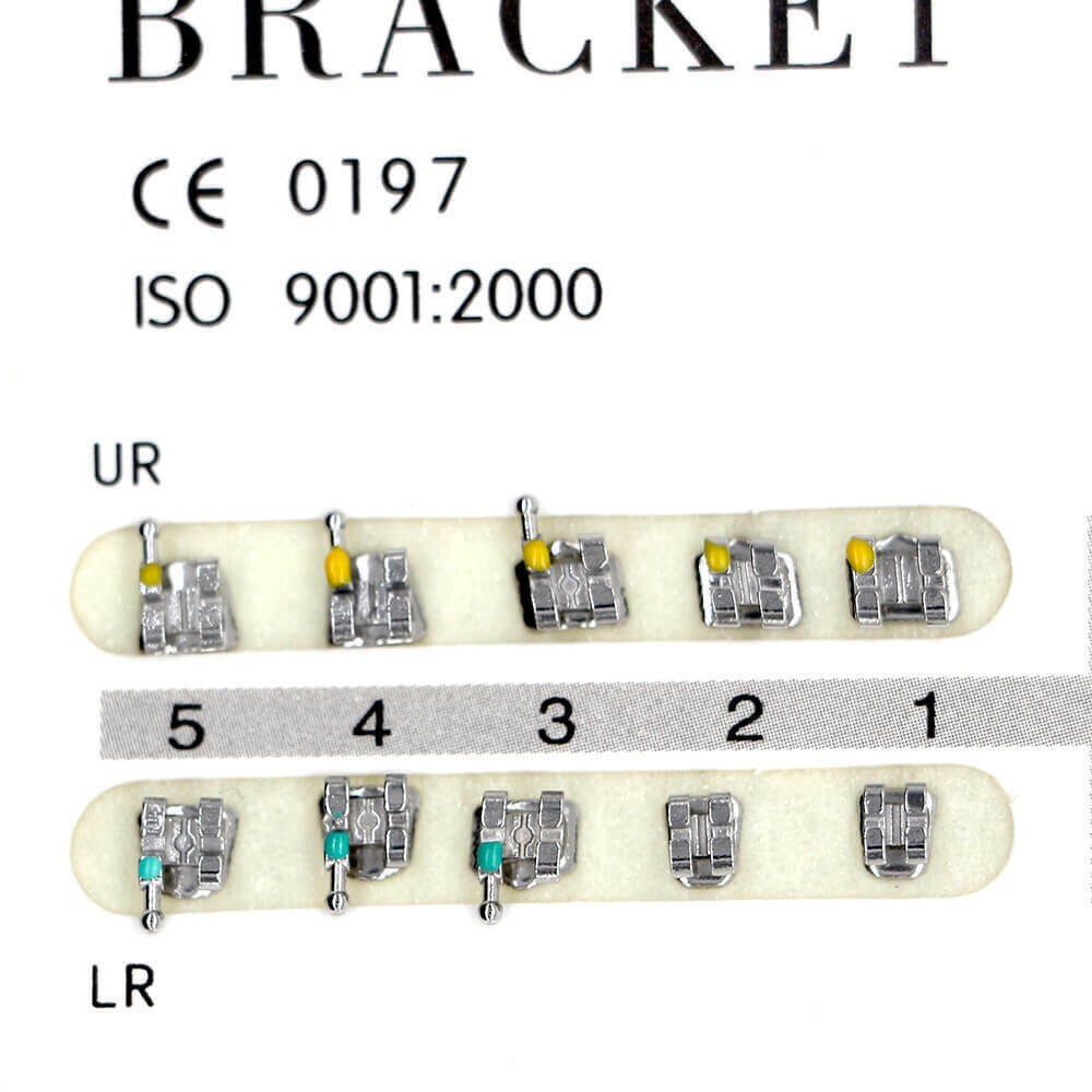 1 Kit Dental Orthodontic Mental Bracket Brace Standard MBT 022 345hook 20pcs/set