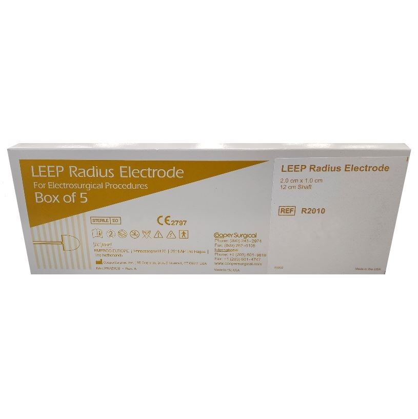 *5-Packs* Cooper Surgical LEEP Radius Electrode 2 x 1 x 12cm Sterile R2010