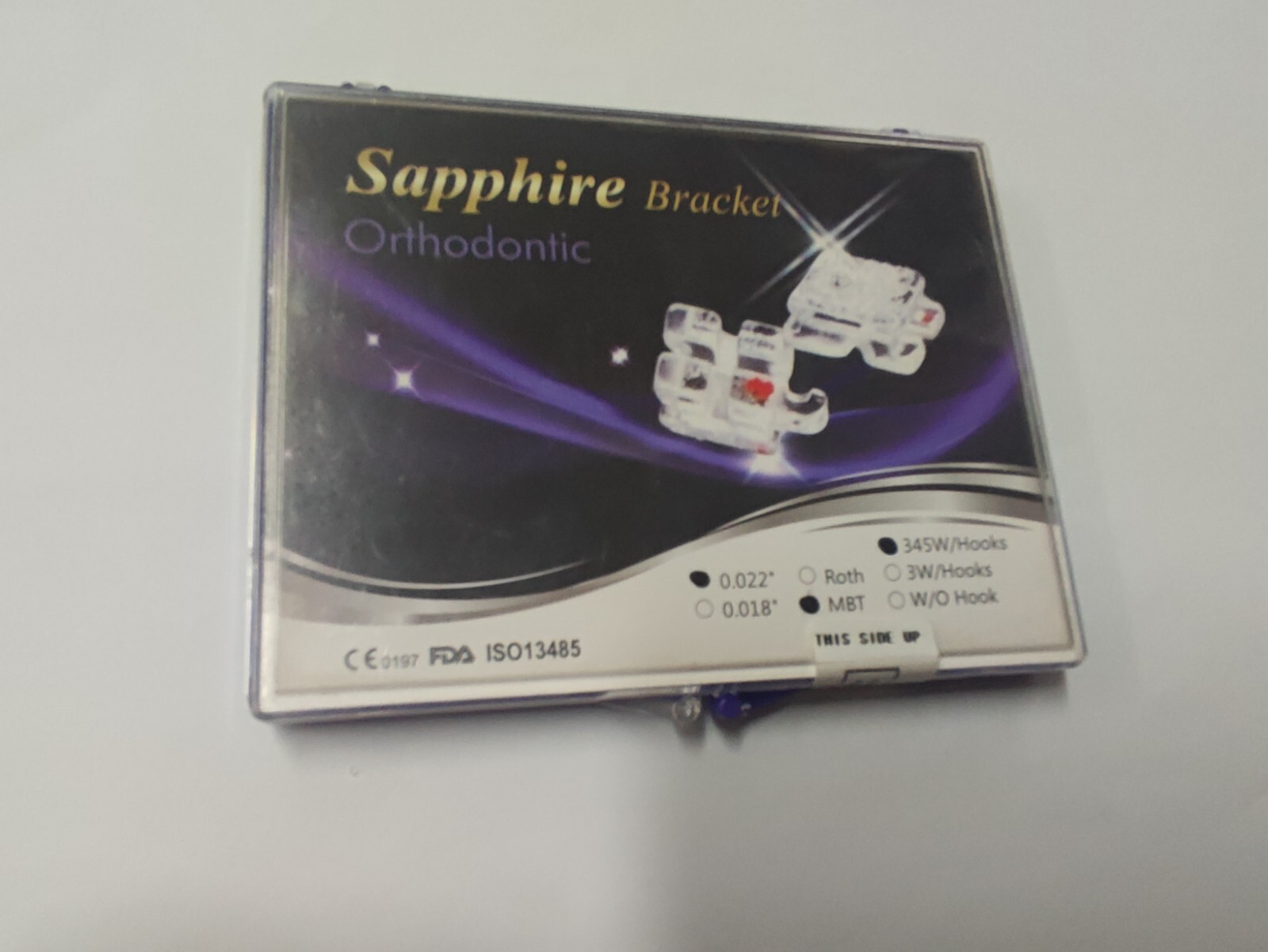 Dental Sapphire Brackets Braces Mini Mbt 022 345 With Hooks