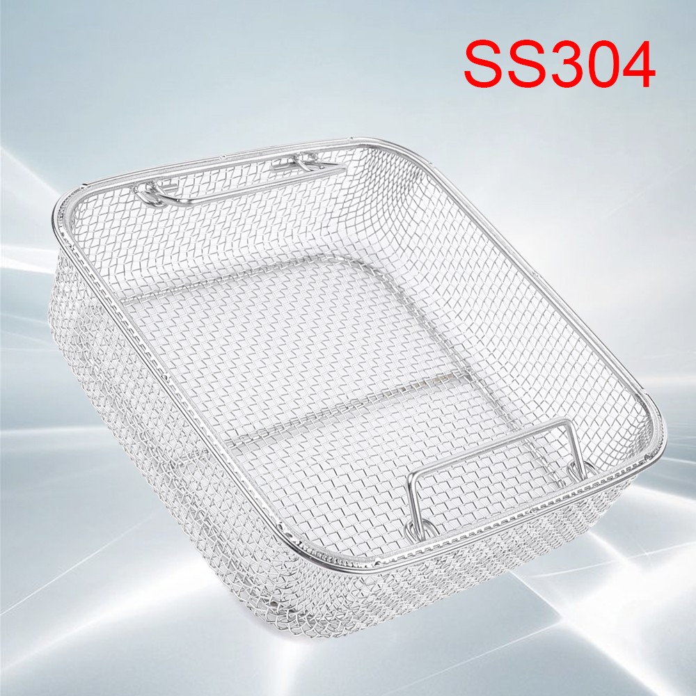 Kitchen Washing Basket Lab & Dental Medical Stainless Steel Sterilization Basket