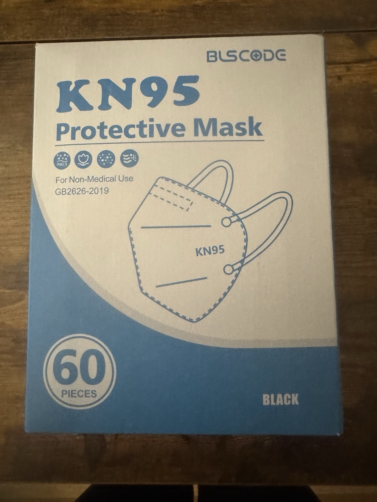 60 PCS KN95 Protective Face Mask Disposable