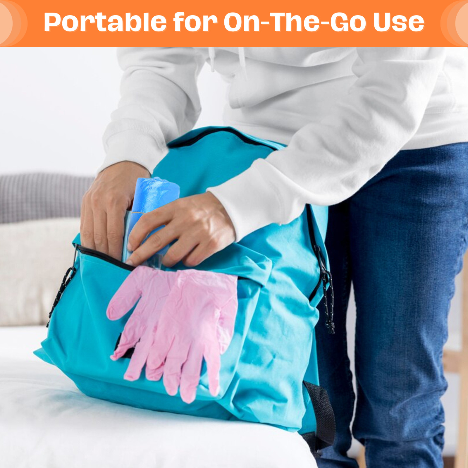100 Pack Waterproof Shoe Covers Disposable, Premium Non-Slip Recyclable CPE Shoe