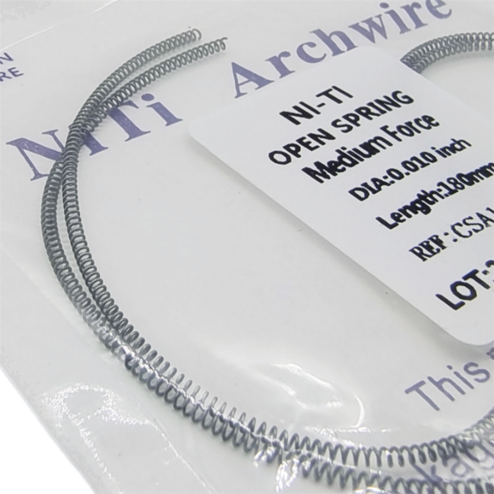 Orthodontic Dental Niti Open Coil Spring 0.010/0.012*180mm 2PCS/Pack