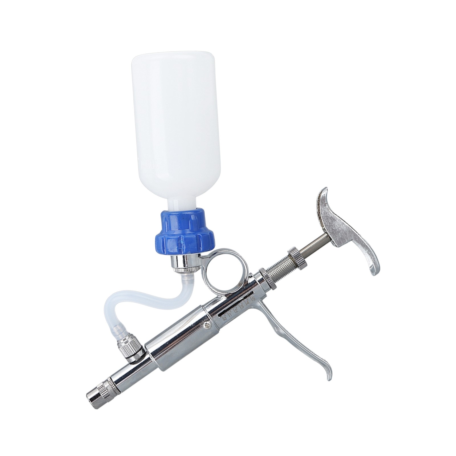 Adjustable Continuous Injection Syringe Stainless Steel Plastic Animal US