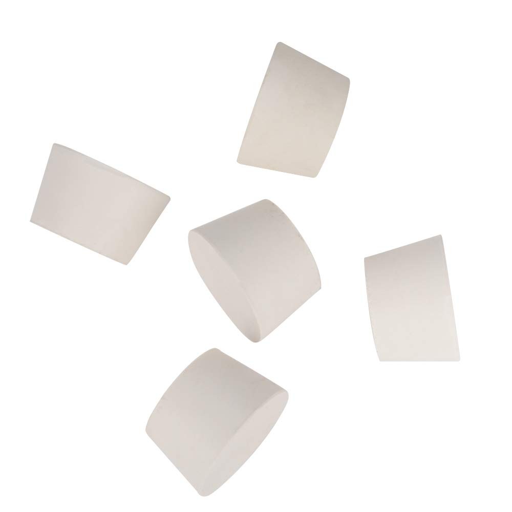 5 PCS Solid Rubber Stoppers 12 White Tapered Lab Seal 2.01×2.48×1.56 Inch