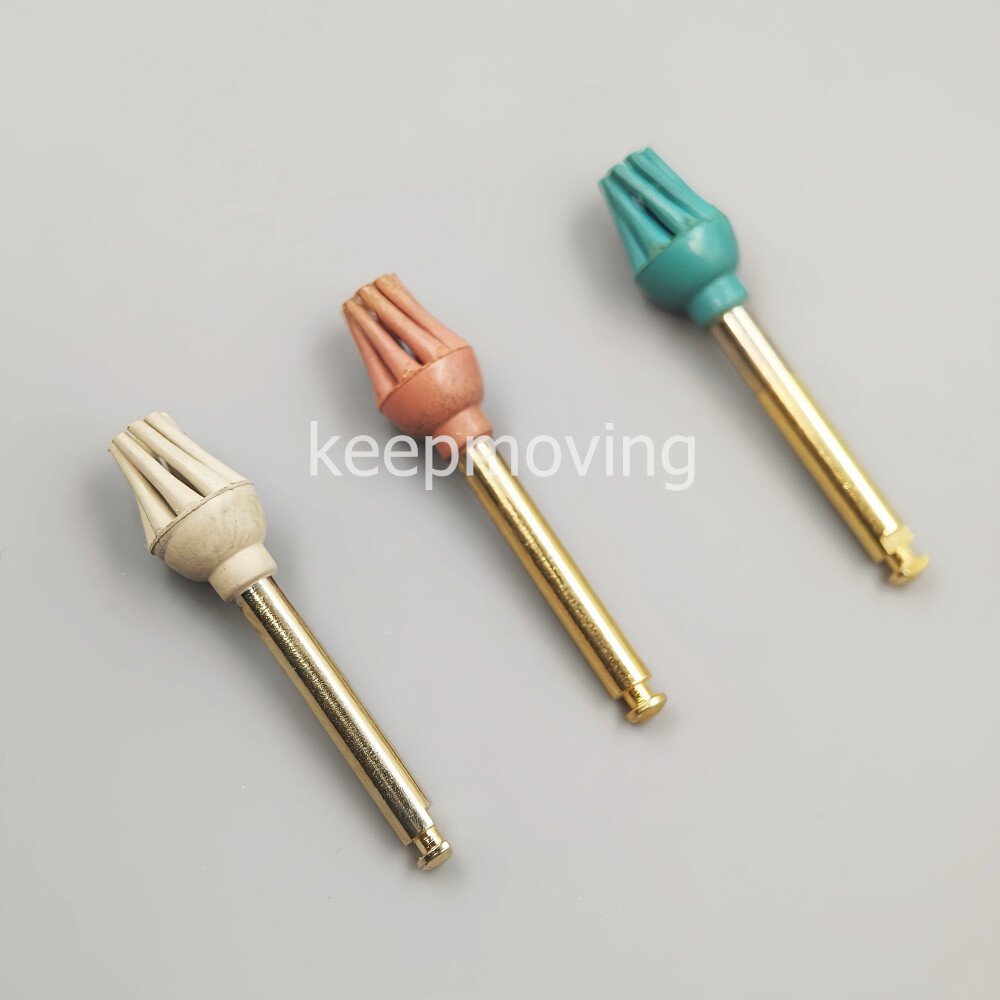 Dental Rubber Polisher Composite Resin Diamond RA Spiral Brush Bur Medium Fine