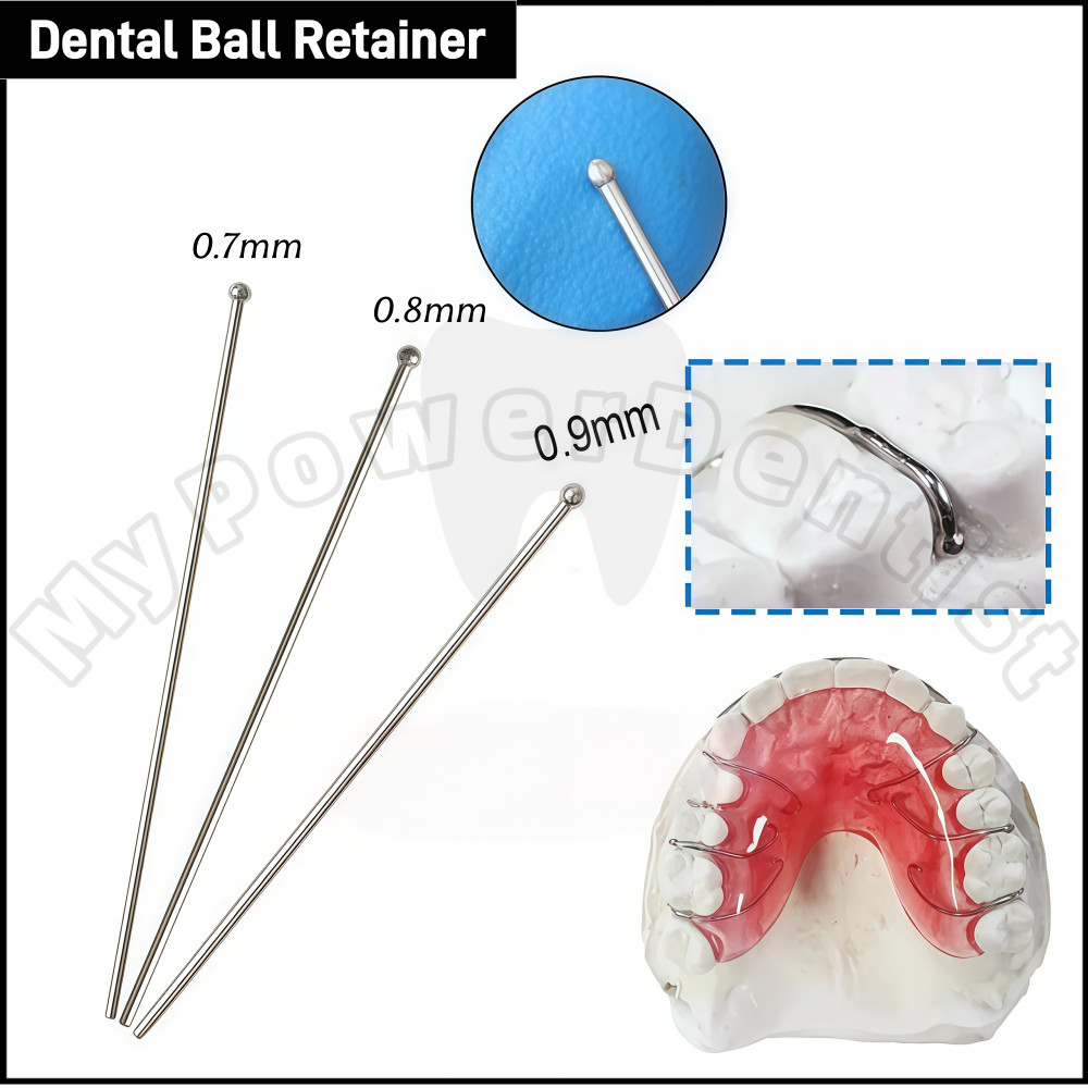 Dental Ball Retainer J Clasp Oblique Clasps Bars 0.7/0.8/0.9 Scheu Style