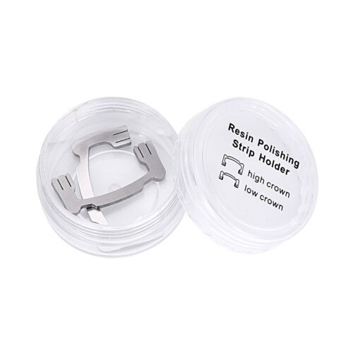 2pcs Dental Polishing Strips Resin Sanding Finishing Strip Stick Holder Low+High