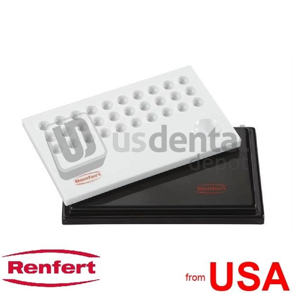 RENFERT – Stain-Mix Mixing Tray witth BLACK Cover-Each- #1065-010 023-1065-0100