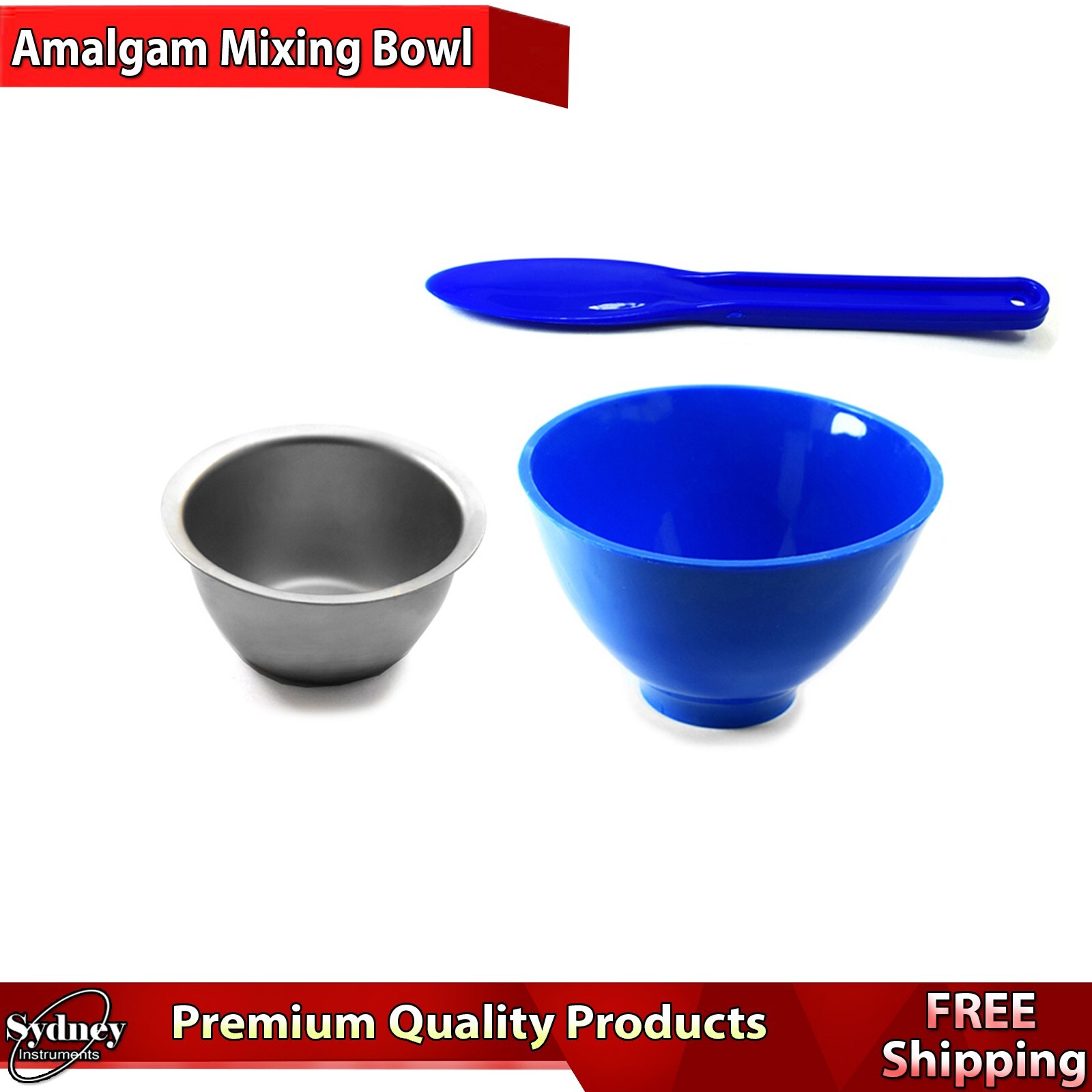 Dental Material Mixing Plastic Bowl Cups Spatulas Hygienist Lab Instruments