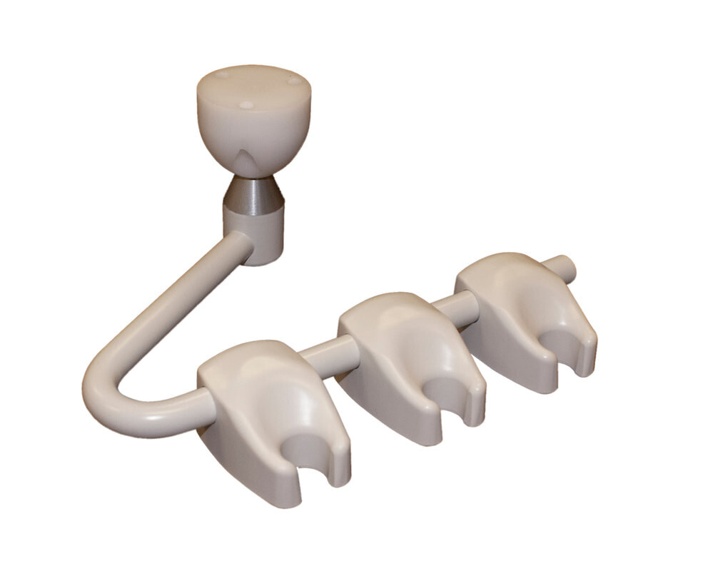 Beaverstate 105-153 Pivoting Bent Holder Bar 9” w 141-100 Holders, Round Block