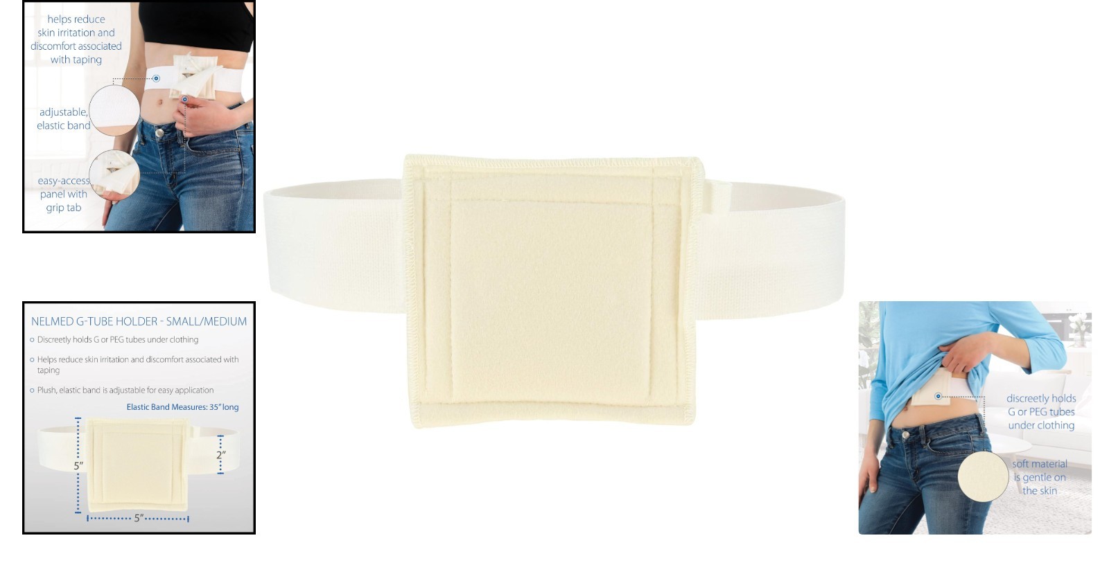 Comfortable & Convenient NelMed Feeding Tube Holder – Discreet Design for 30-45″