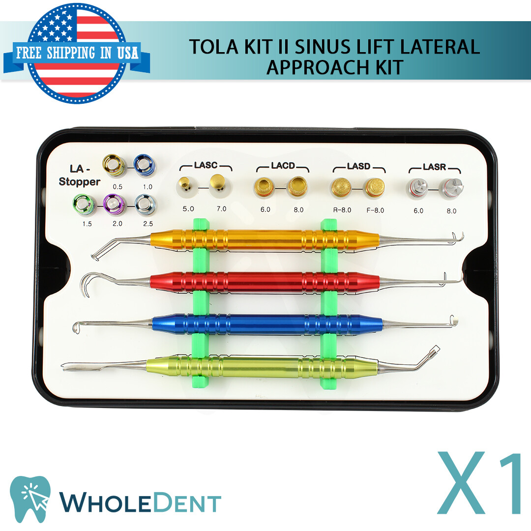 TOLA II Sinus Lift Lateral Approach Kit Membrane Dental Implant Surgical Tool