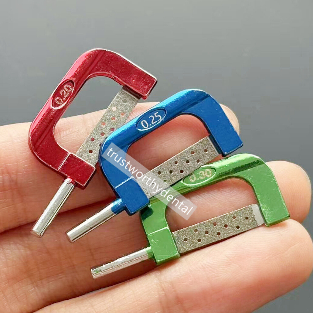 10Pcs Dental Interproximal Reduction Strips Orthodontic IPR Strips Polishing Saw