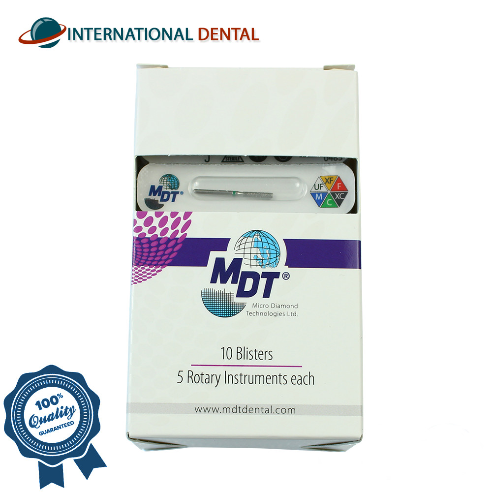 Dental MDT Round Edge Cylinder 158 FG Diamond Burs Margin Refinement Restorative