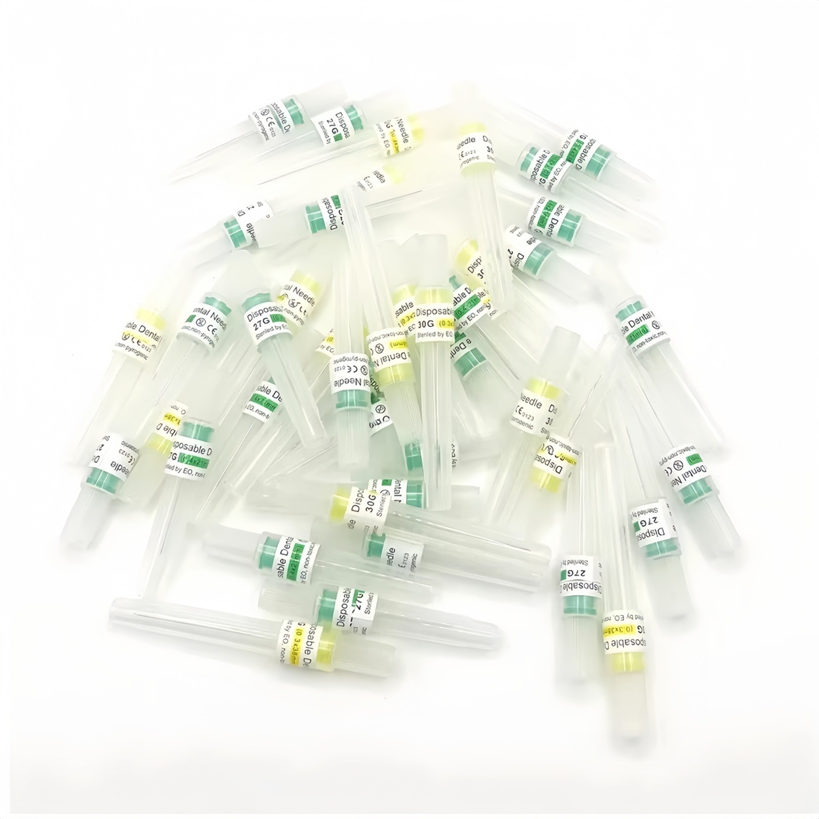 Dental Disposable Needles 100pcs Plastic Hub Sterile 27G 30G 21/25/32/35mm