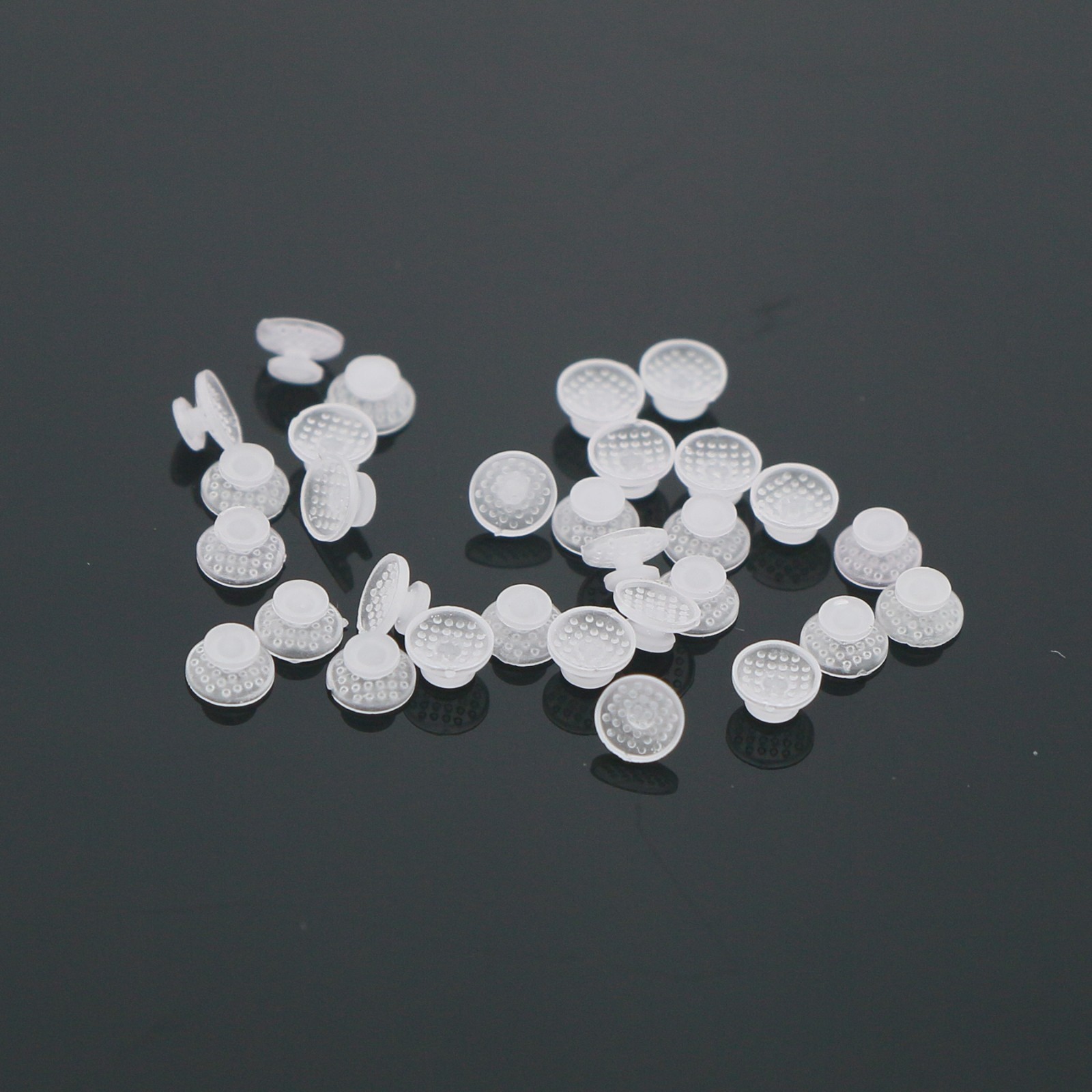 US Dental Ortho Lingual Buttons Bondable Round Mesh Base Metal/Ceramic Composite