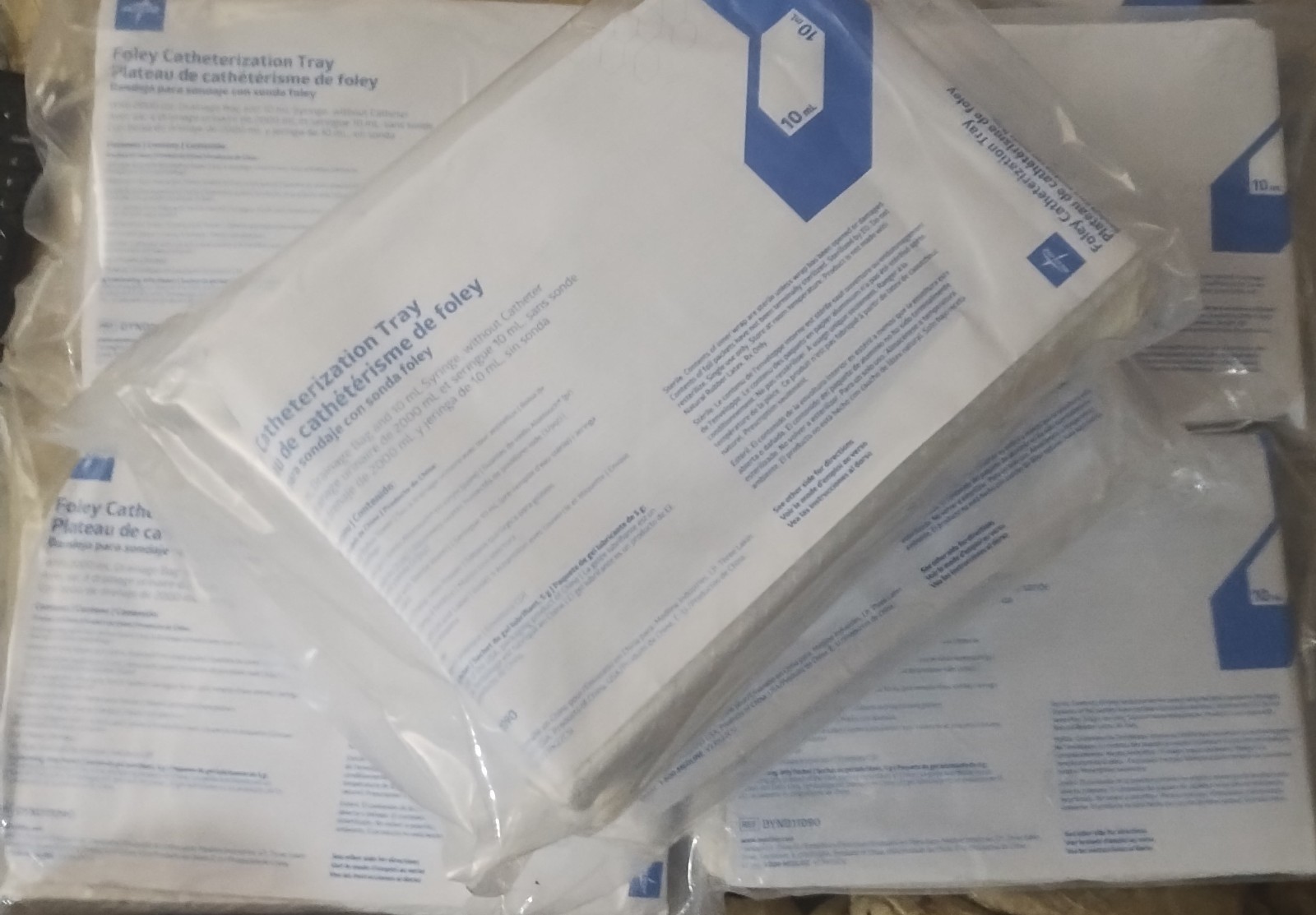 (6) Medline Foley Catheter Tray 10mL DYND11090 Exp 9/28/26 Sealed