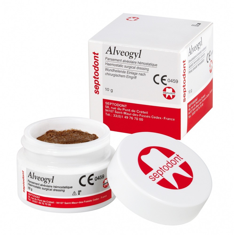 Septodont Alveogyl Paste 10g Post Extraction Dry Socket Alveolitis Treatment