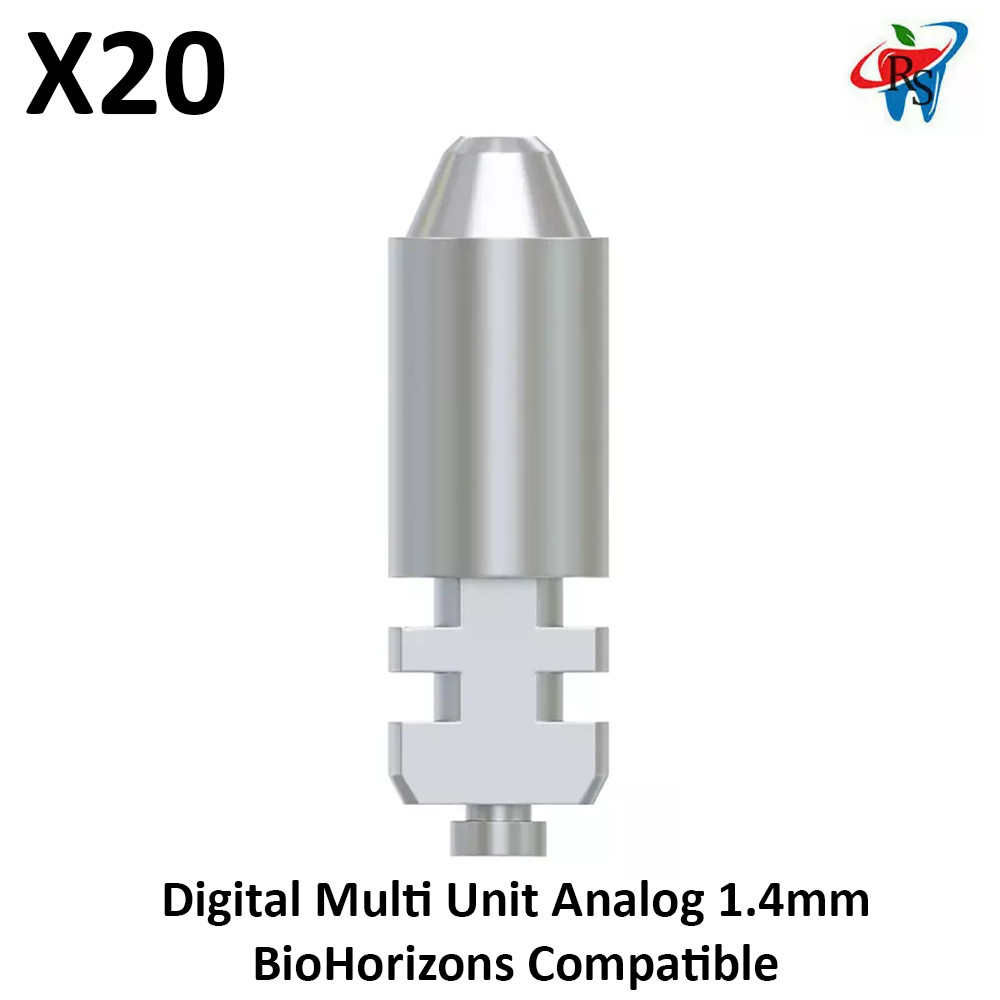 20x Dental Digital Multi Unit Analog 1.4 Bi0Horizons Compatible Int Hex Replica