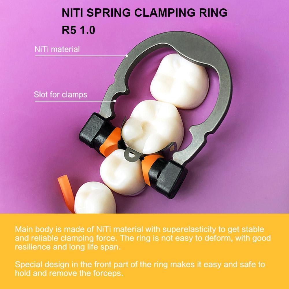 Dental Matrix Bands Refills Ring Clamp Sectional Contoured Matrice Niti Hand Use