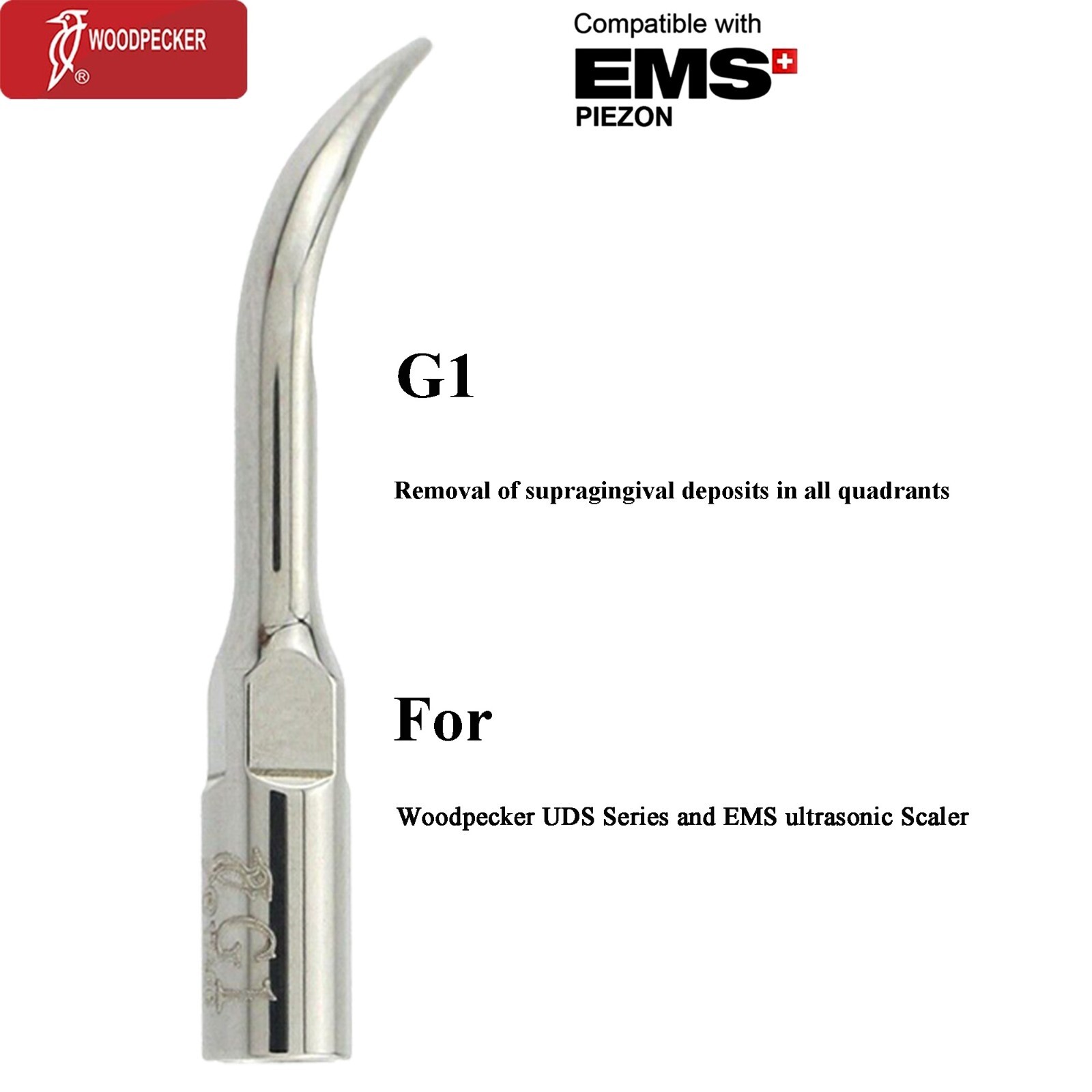 Woodpecker Dental Ultrasonic Piezo Scaler Tips Scaling Endo Perio Cavity EMS Tip