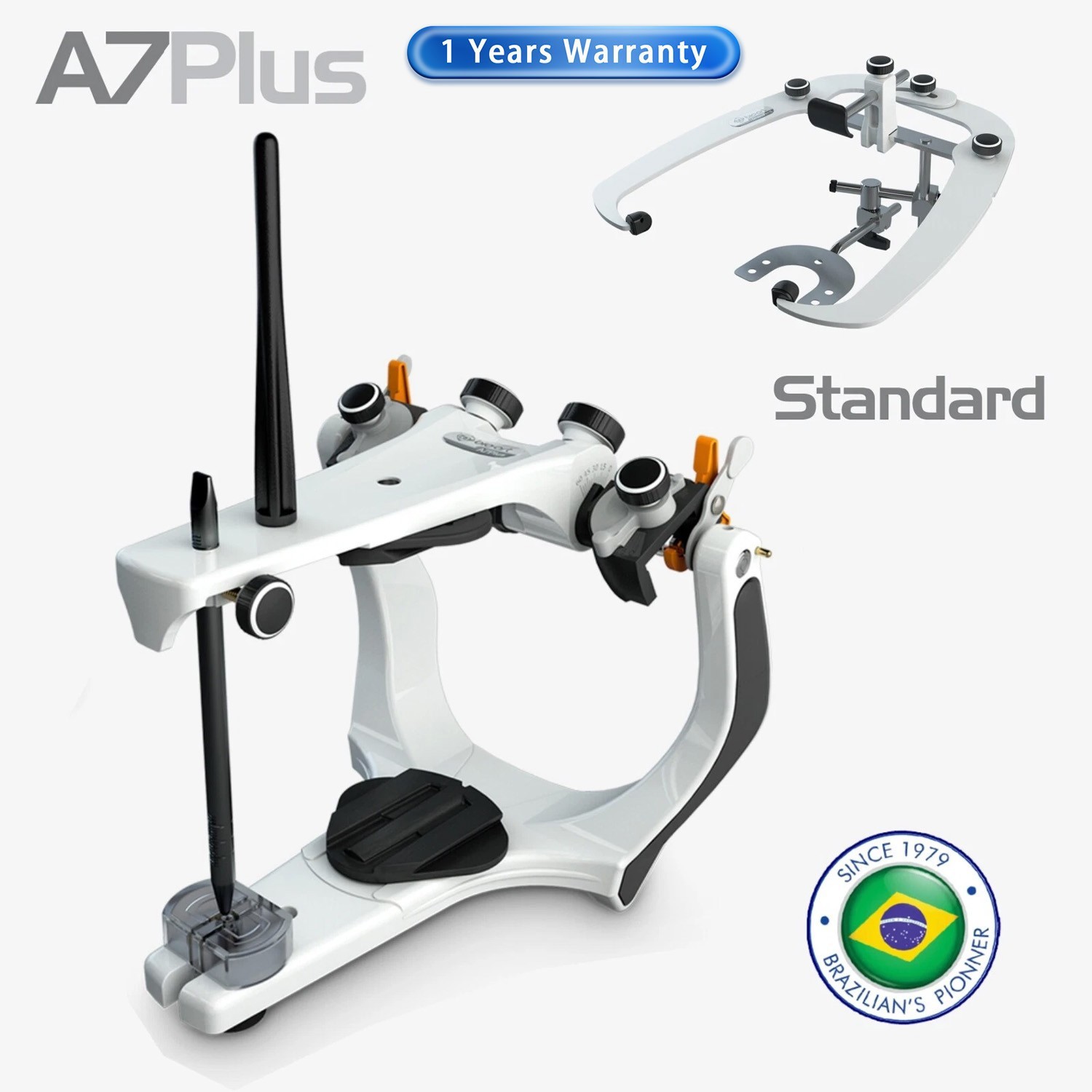 BIOART Semi-Adjustable Articulator A7 Plus with Standard Facebow, Plastic Case