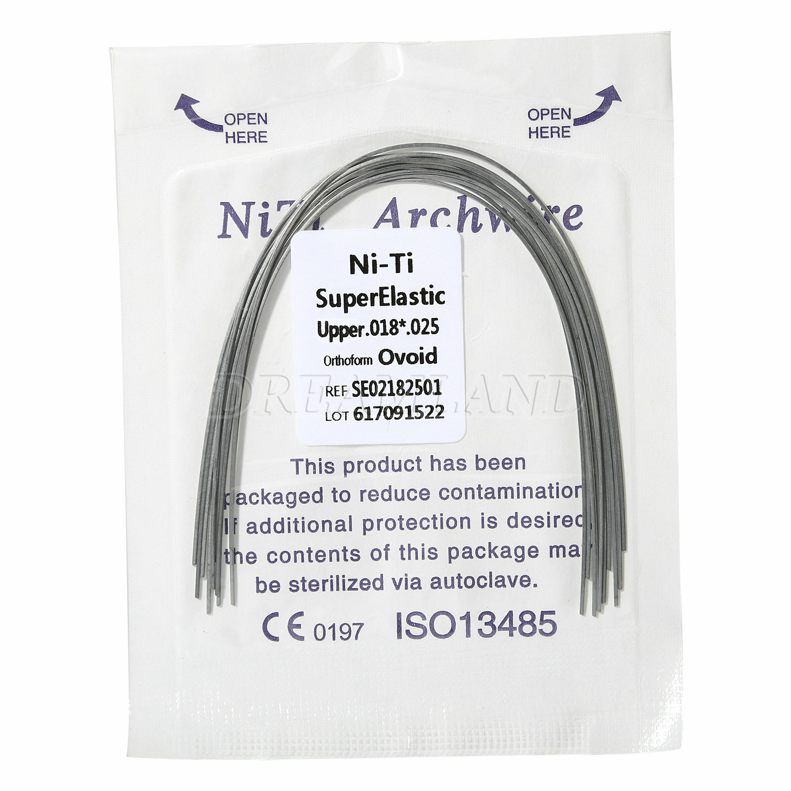 100PCS Dental Ortho Niti Rectangular Arch Wire Super Elastic / Metal Brackets