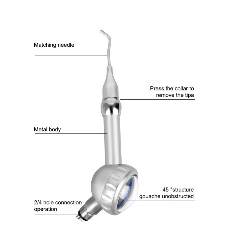 Dental Air Prophy Unit Air Driven Polisher for Teeth Cleaning & Stain Removal