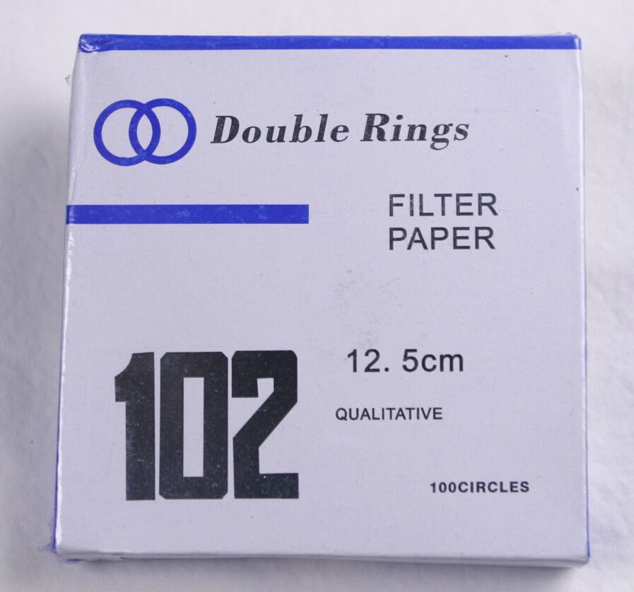 FILTER PAPER 12.5 cm 100 DISCS QUALITATIVE MEDIUM 102