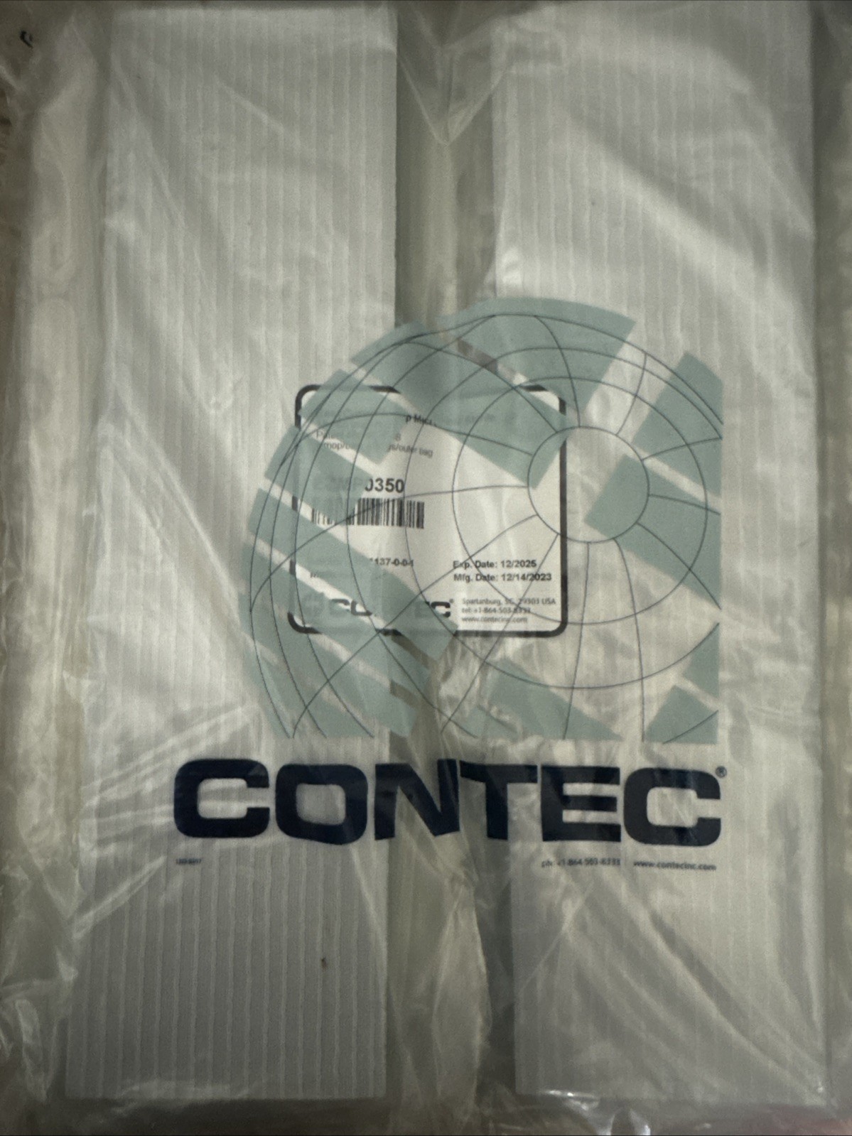 PACK OF 4 CONTEC EZMP0350 15″ EASYCURVE STERILE MOP HEAD Exp 12/2025