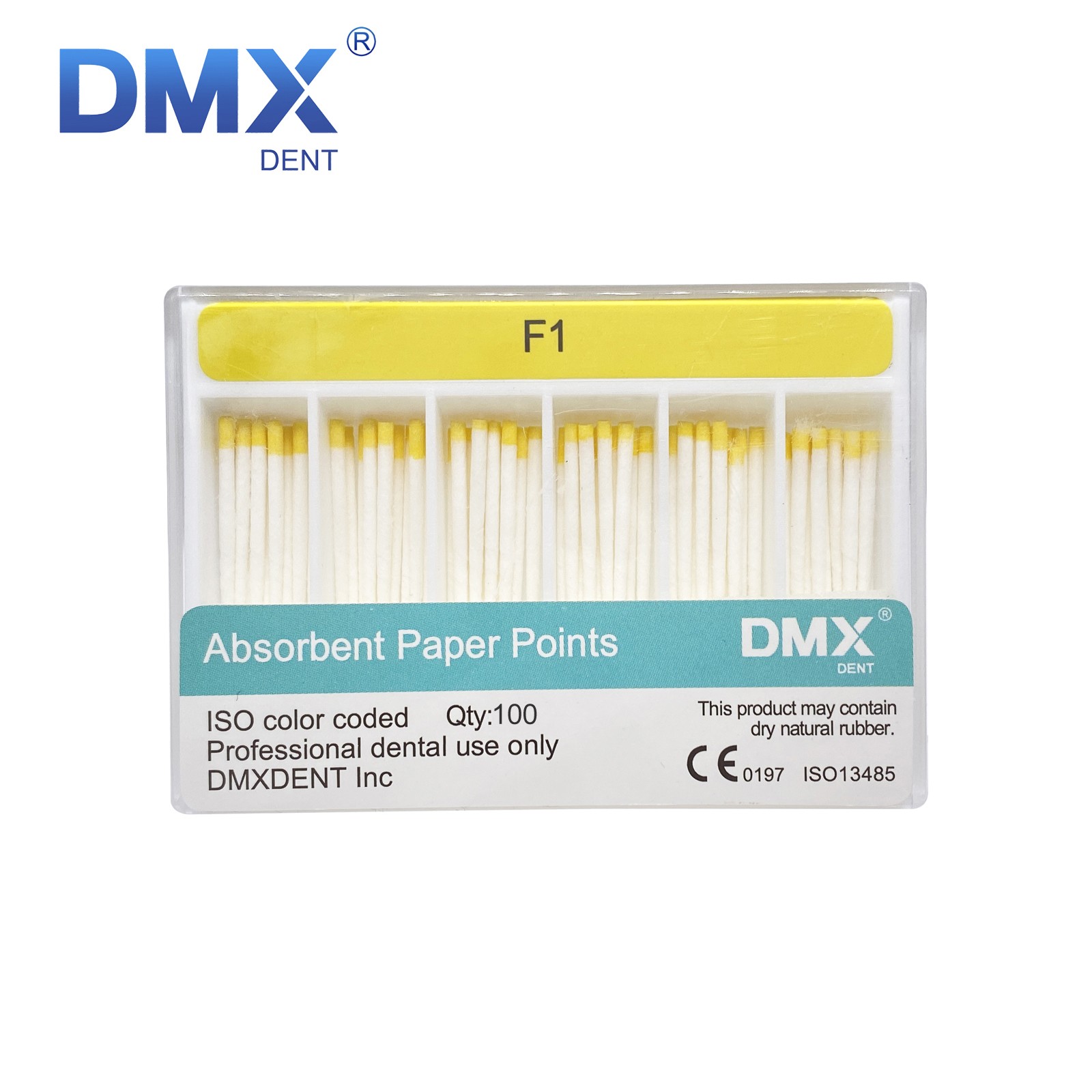 1-100 Dental Endo Root Canal Absorbent Paper Points Taper Obturating Point F1-F3
