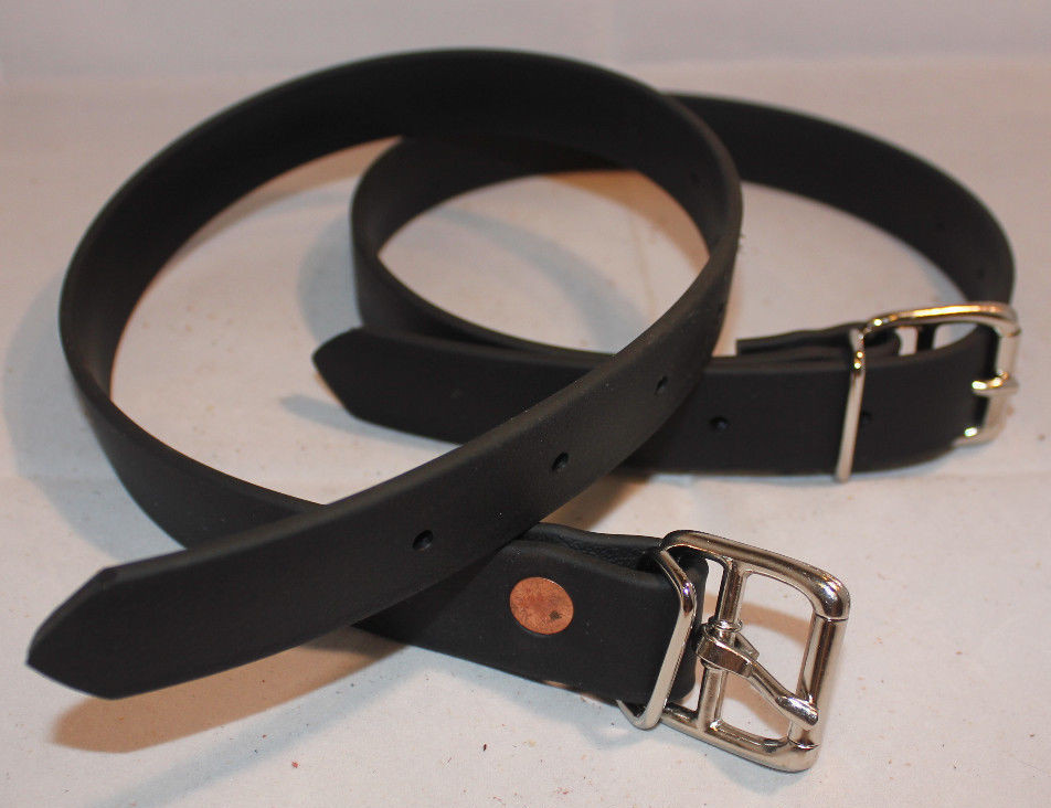 Utility Strap – 1″ Black Biothaine – 36″ long – 1 pair (E136)