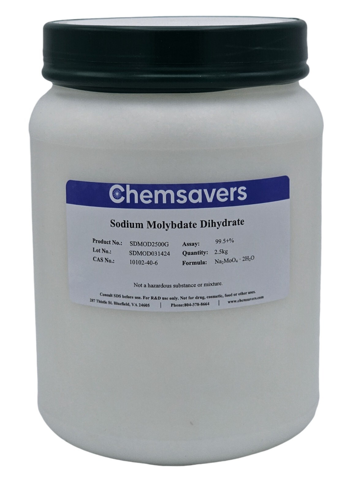 Sodium Molybdate Dihydrate, 99.5+%, 2.5kg