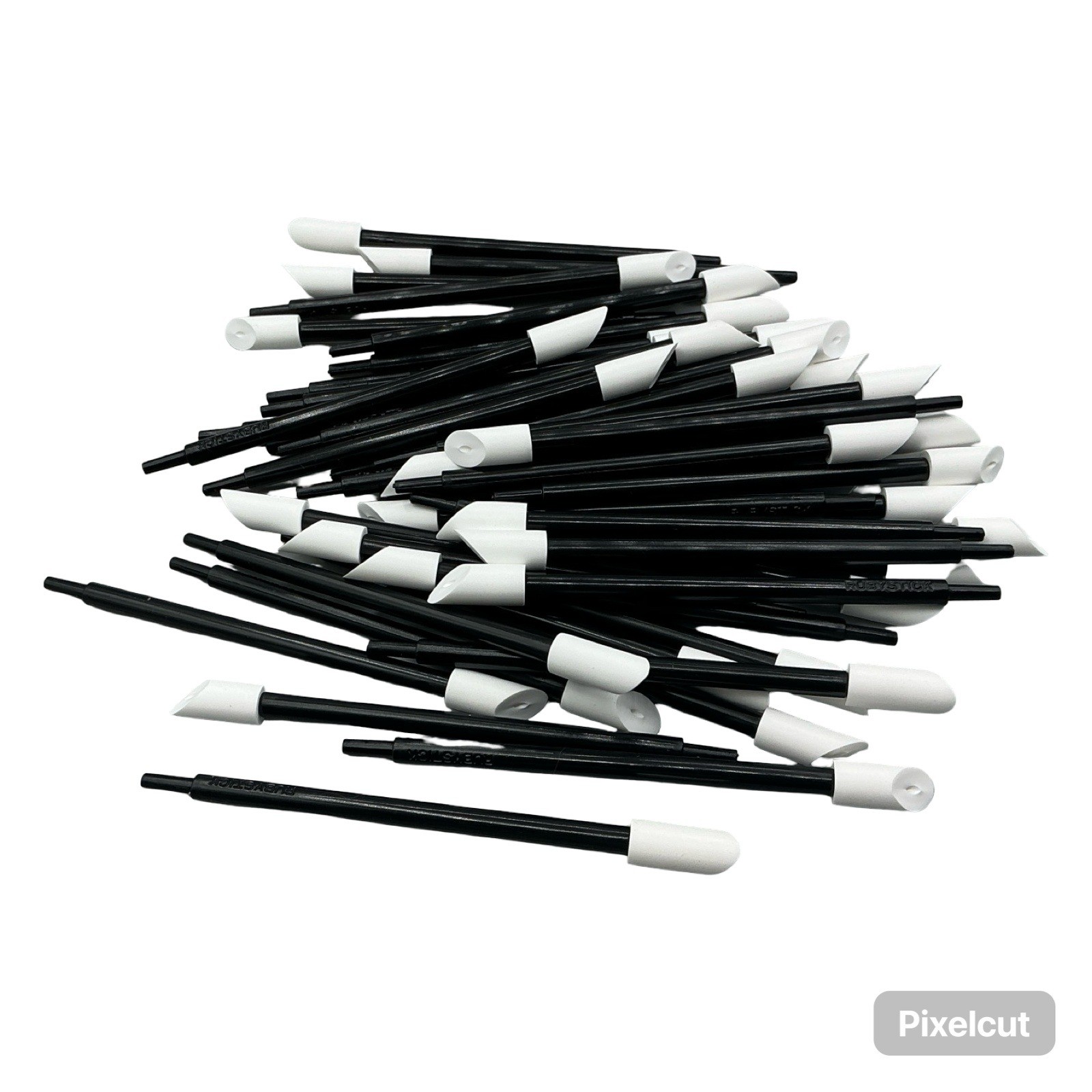 Rubystick T-11 Cleaning Swabs Lot Lint-Free Polyester Tipped Sticks Black White