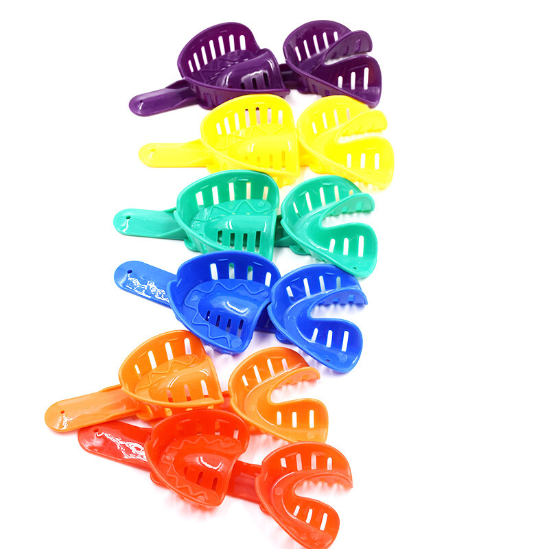 12Pcs/Set Dental Plastic Disposable Plastic Model Materials Tool Sizes L/M/S Kit