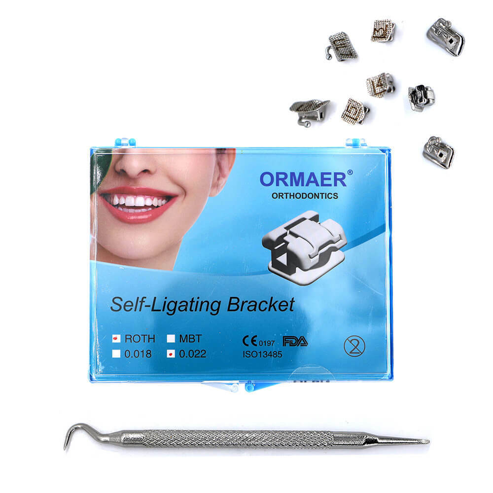 ORMAER Dental orthodontic self-ligating bracket brace mini roth 022 345 hooks