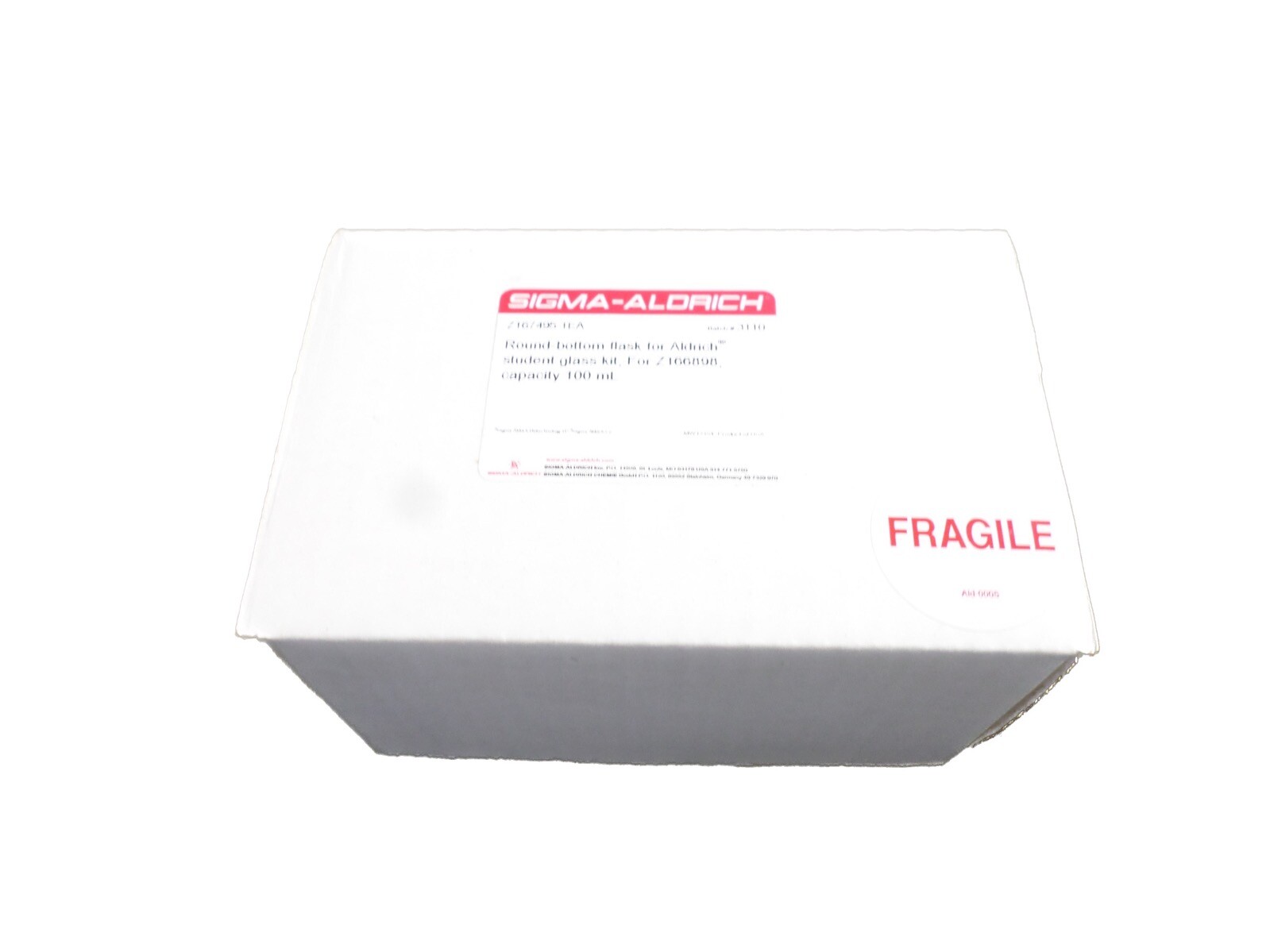 SIGMA-ALDRICH 100mL Round-Bottom Flask For Aldrich Student Glass Kit Z167495-1EA