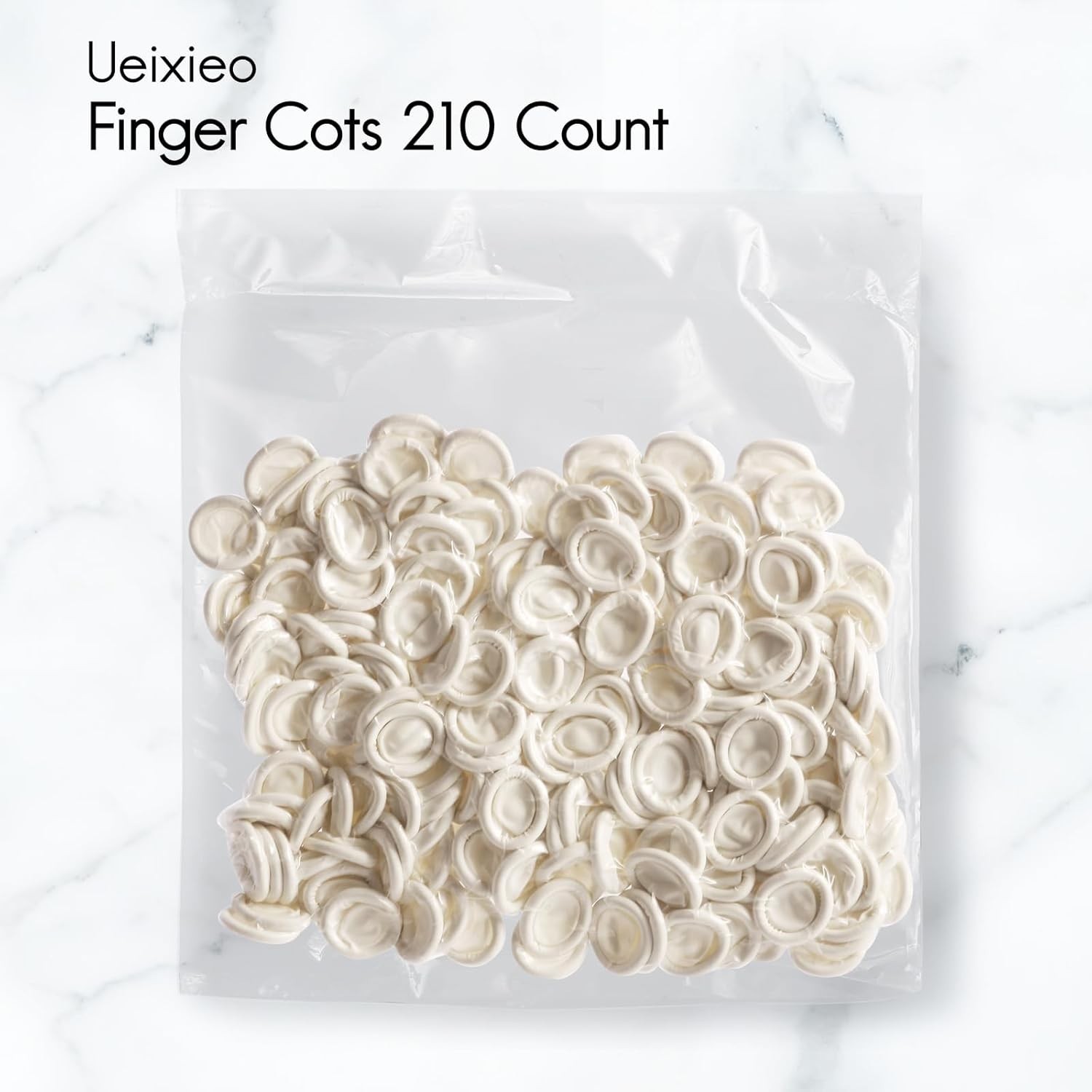 White Latex Finger Cots Finger Protectors, Disposable Medium-Sized Finger Glo…