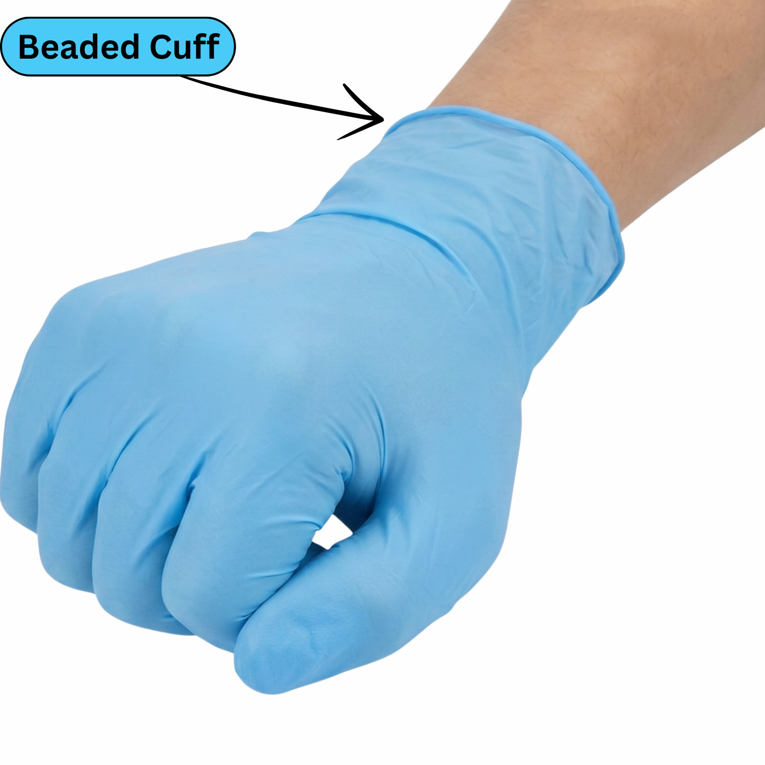 2000 Gloves Blue Industrial Nitrile Gloves Powder Free 5 Mil 2XL