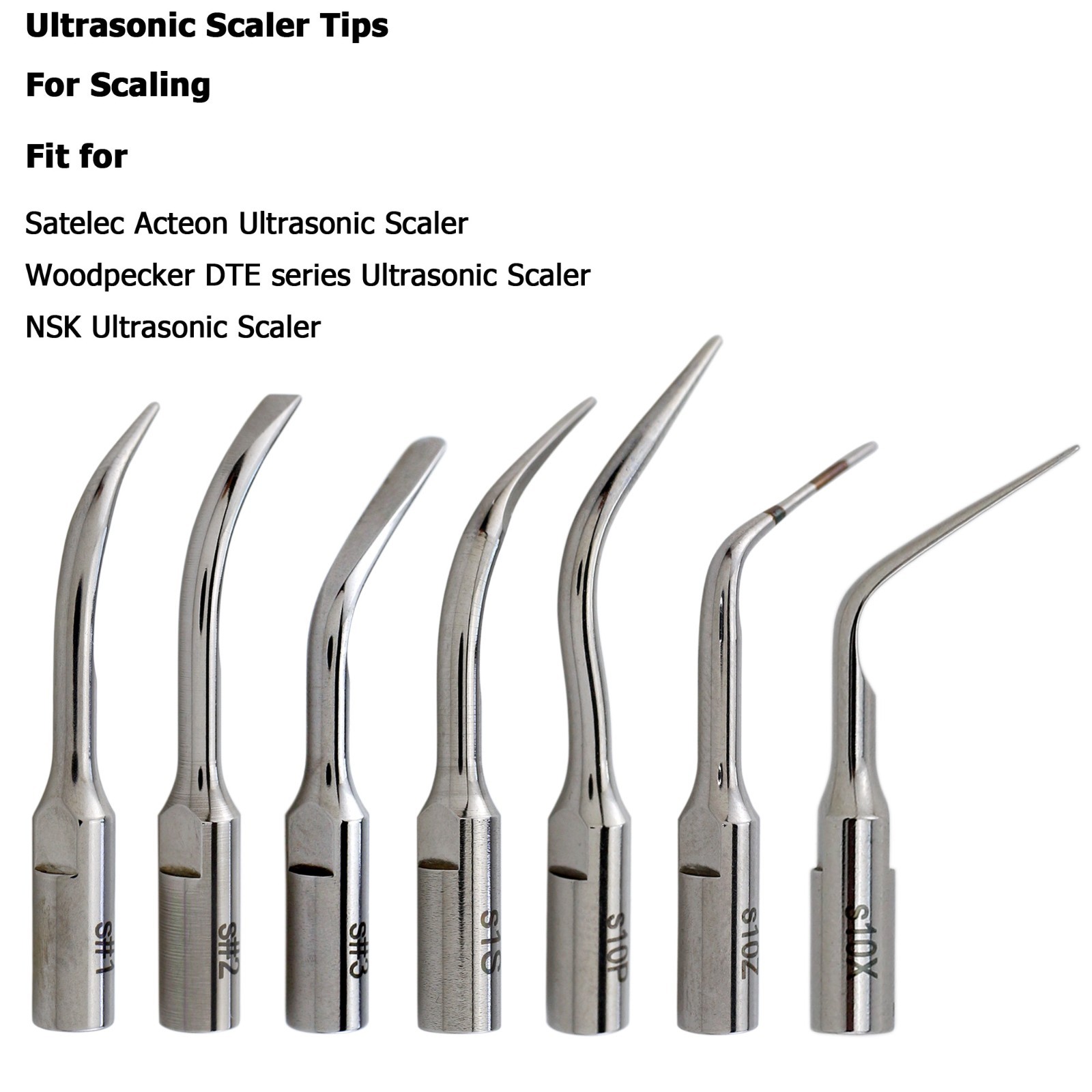 Woodpecker DTE Dental Ultrasonic Scaler LED HD-7L Handpiece ACTEON Piezo Tips H3