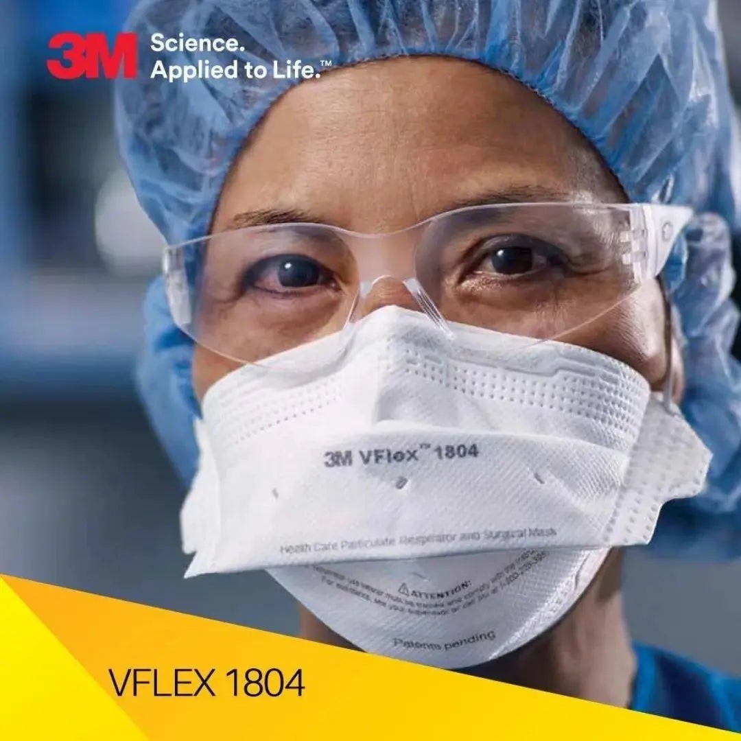 3M VFlex Healthcare Particulate Respirator and Surgical Mask 1804 NIOSH: N95