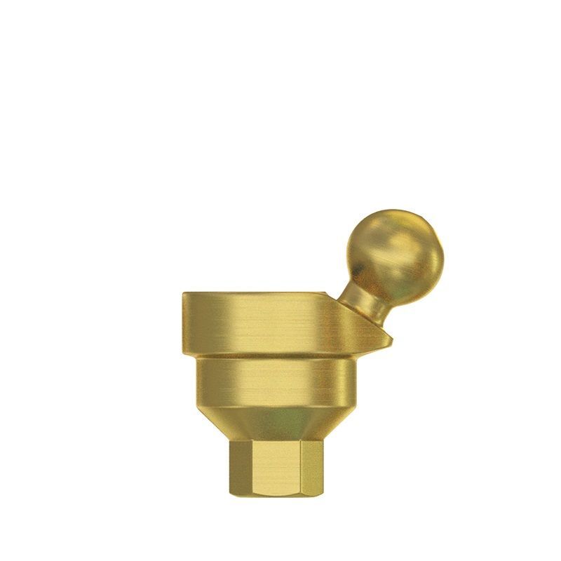 1x DSI Angulated Ball Attachment Abutment 30° Basic Kit Standard Silicone Cap