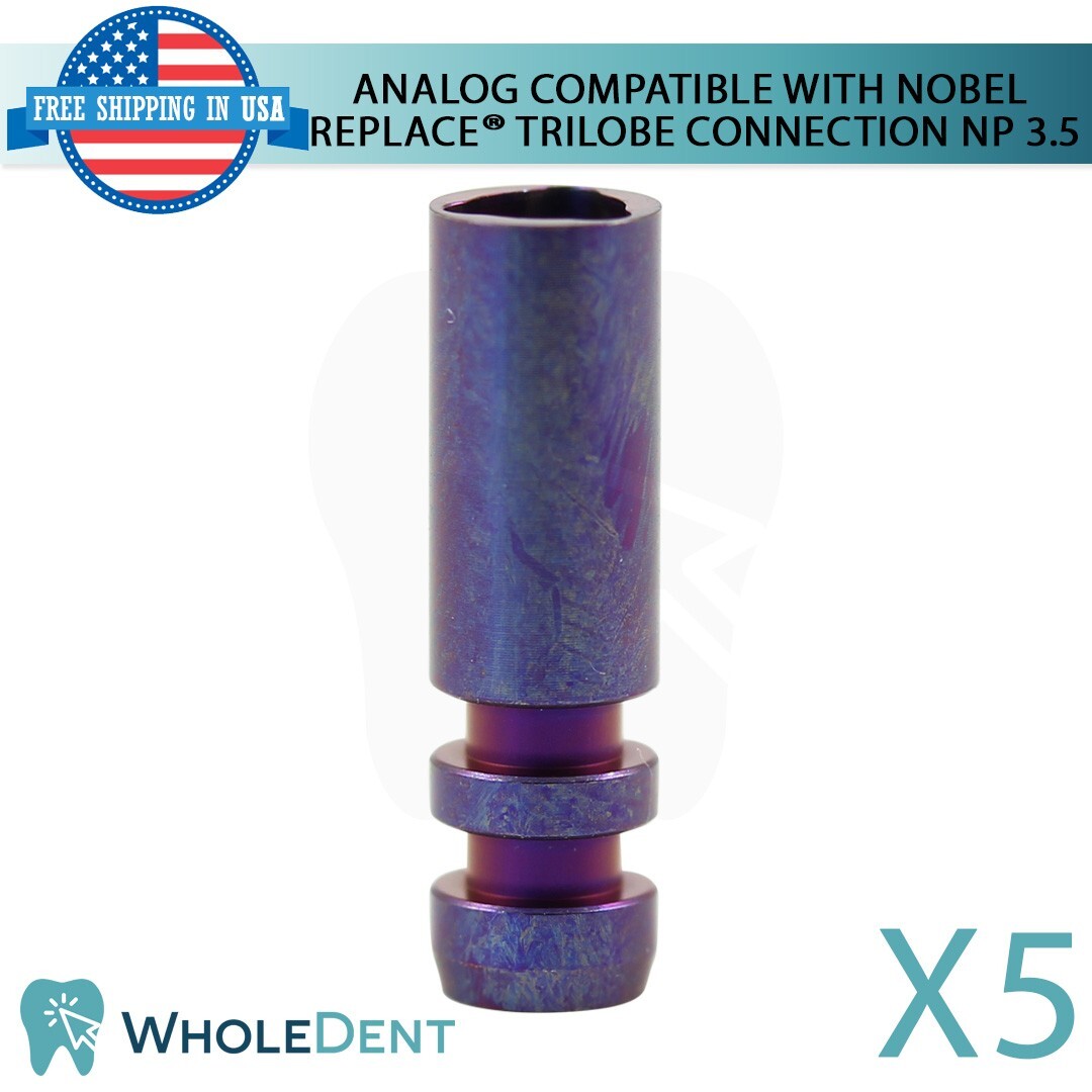 5X Analog Compatible With Nobel Replace Select™ Trilobe Connection NP 3.5