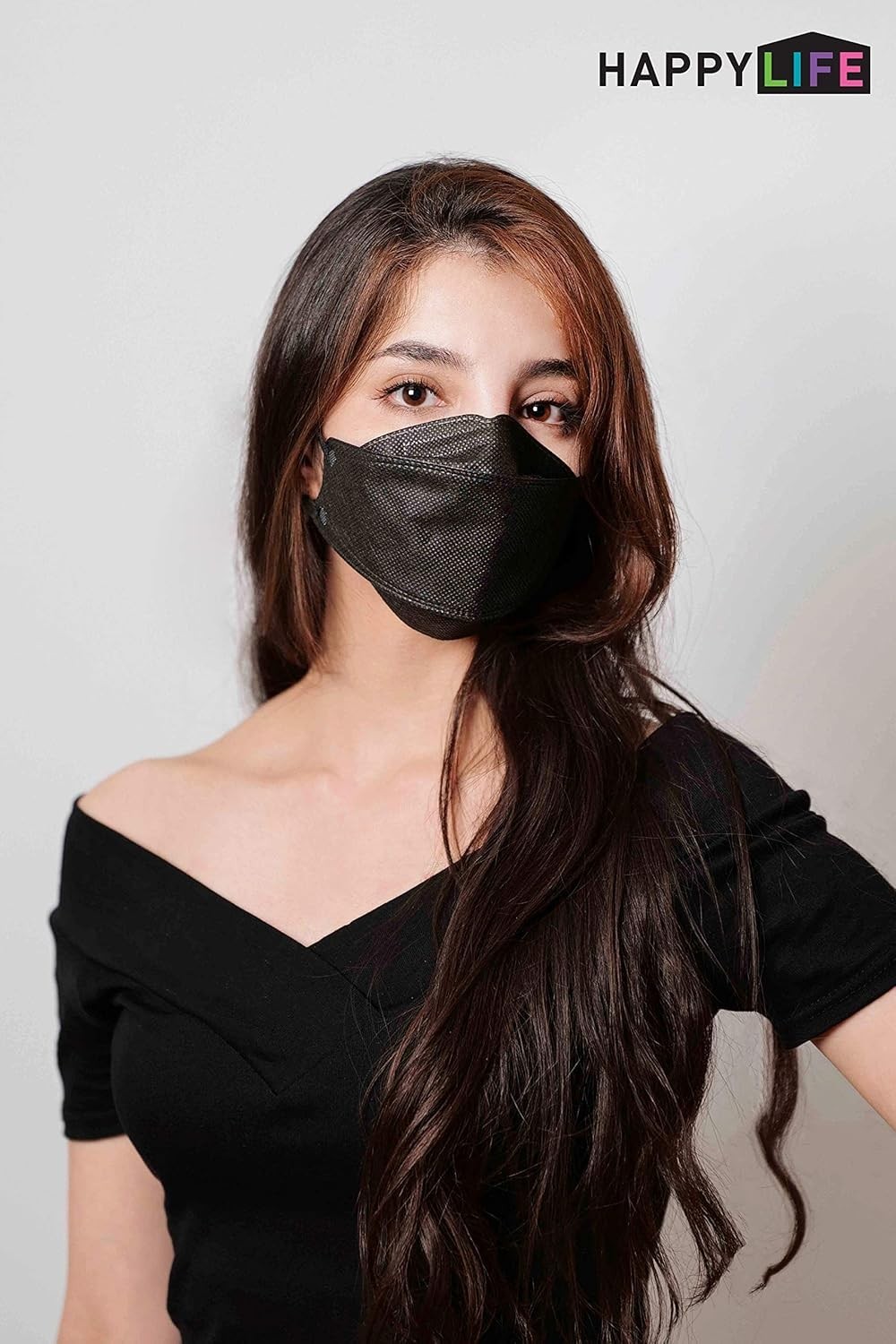 10 Pack of Black KF-94 Masks – Hygienic, Fitted & Comfortable for Daily Use