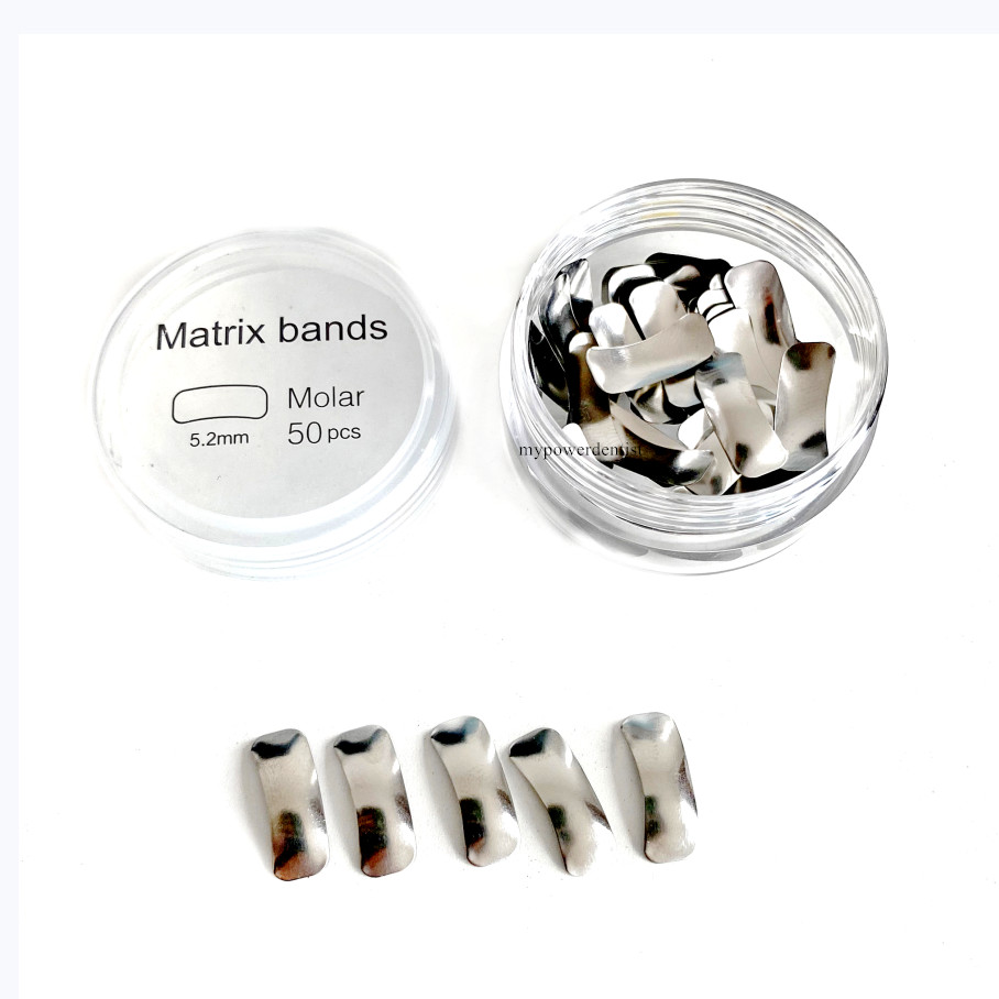 Dental Sectional Contoured Matrices Metal Matrix Bands Refill 4.5 5.2 6.4 8.4mm