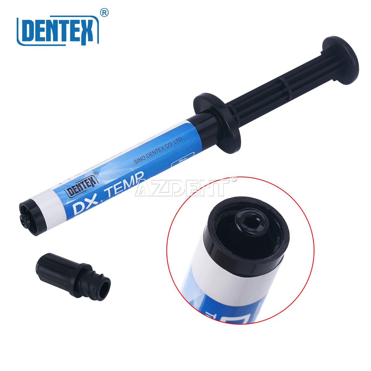 Dentex Dental Temporary Flow Composite Light Cure Filling Resin Blue Shade 2.5g