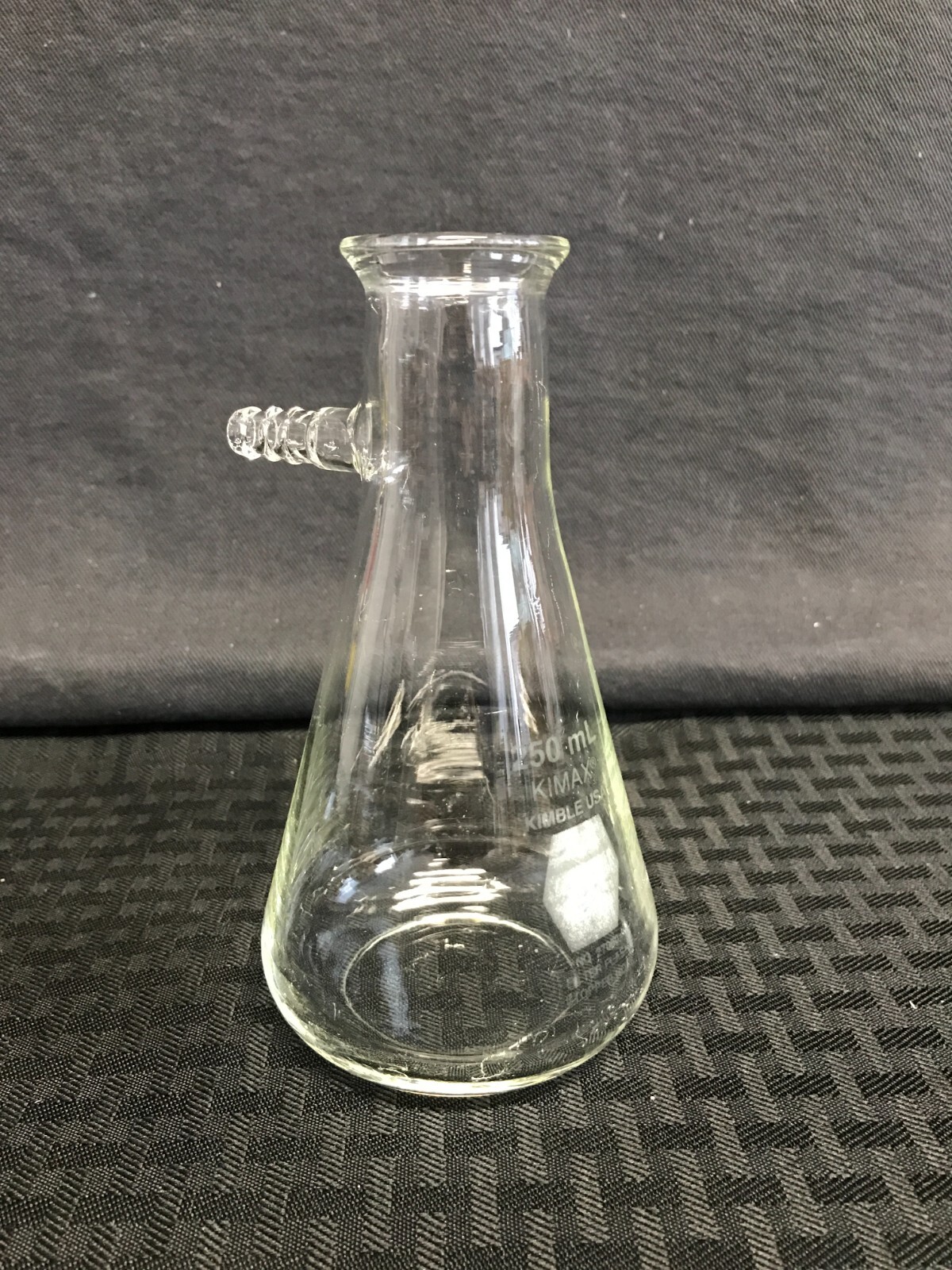 Kimble Kimax Glass 250mL Graduated Filtering Flask w/ Tubulation 27060-250