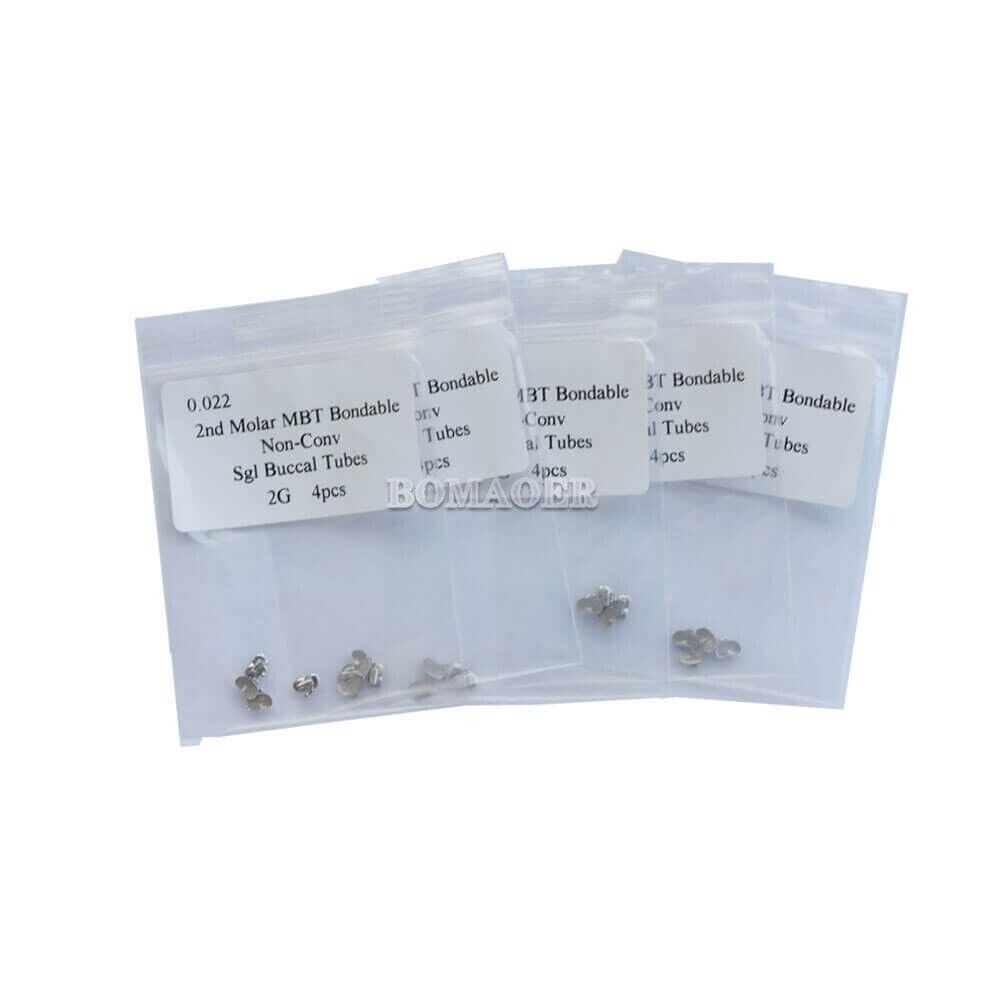 Dental orthodontic buccal tubes B type 2ND Molar MBT 022 4pcs/kit 10 kits